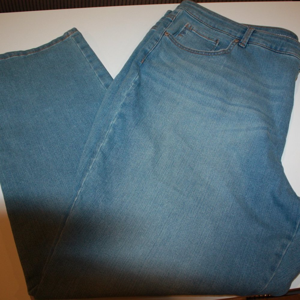 Plus size straight leg jeans